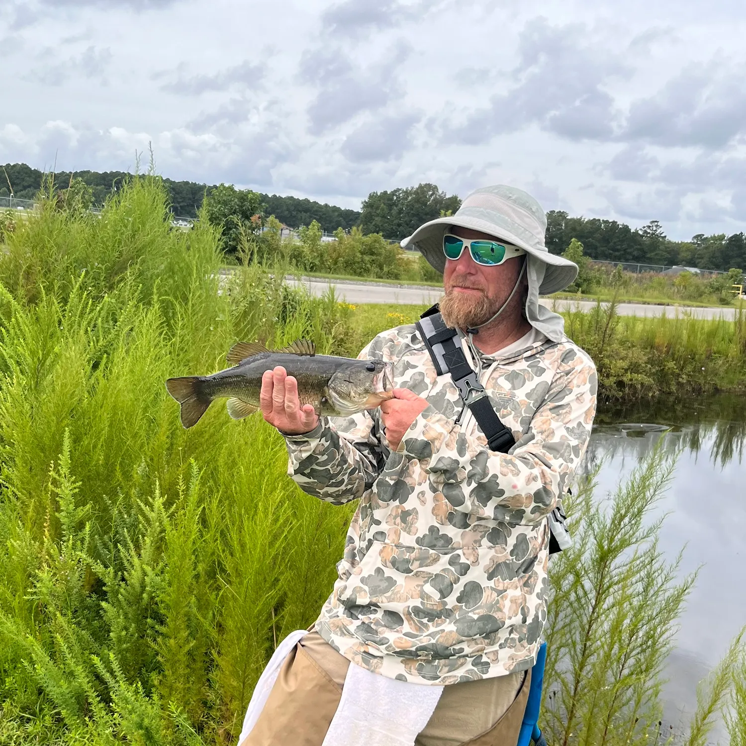Largemouth bass caught on Fishbrain