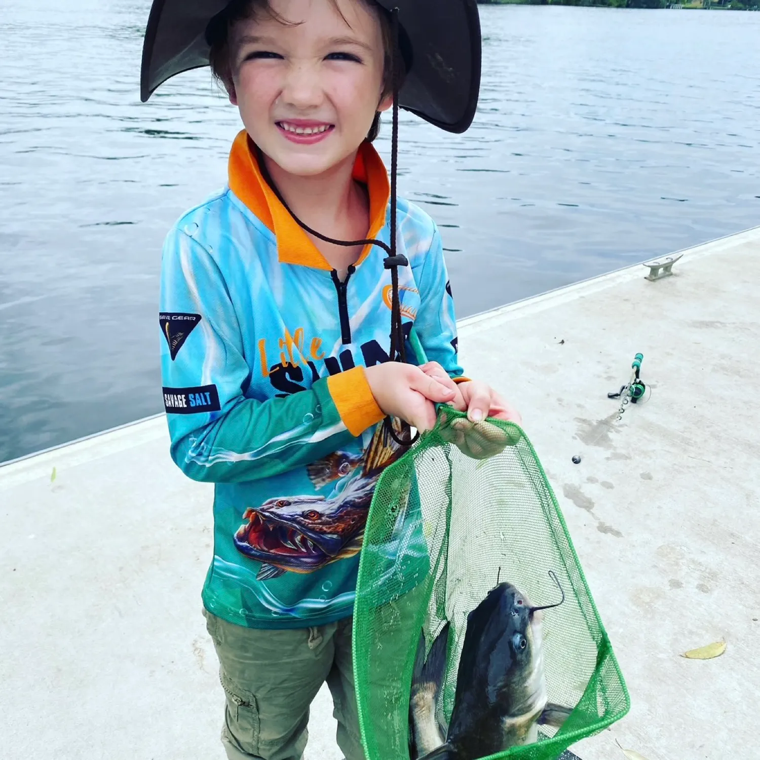 The most popular recent Blue salmon catfish catch on Fishbrain