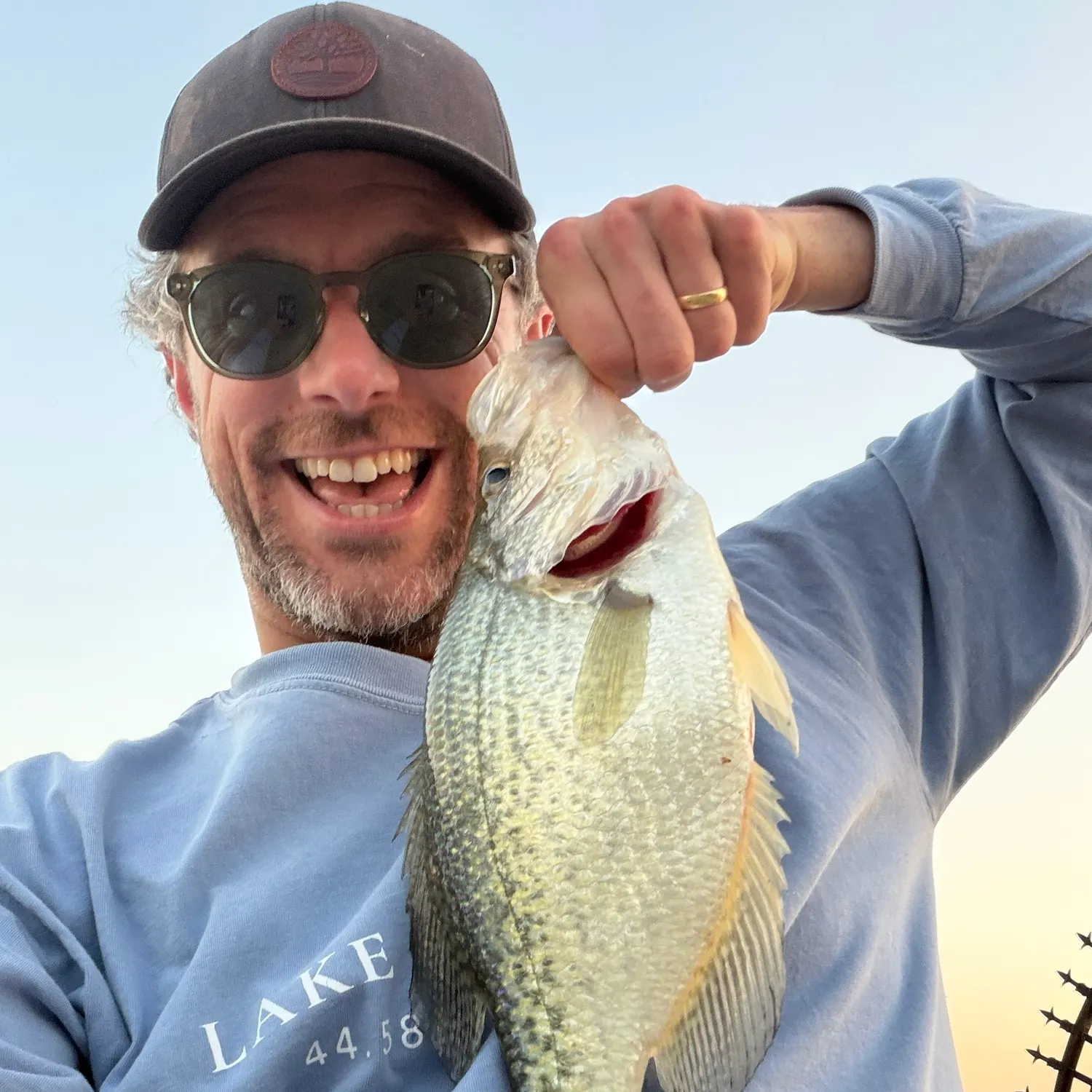 Black crappie caught on Fishbrain