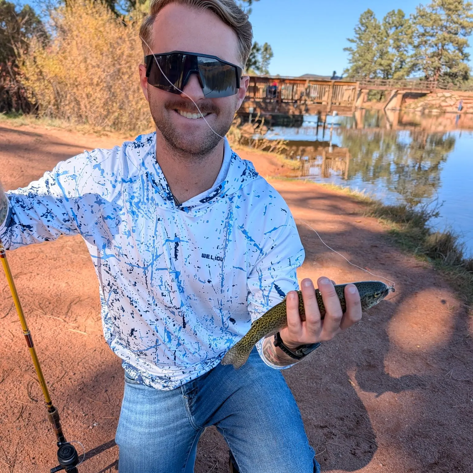 Rainbow trout caught on Fishbrain