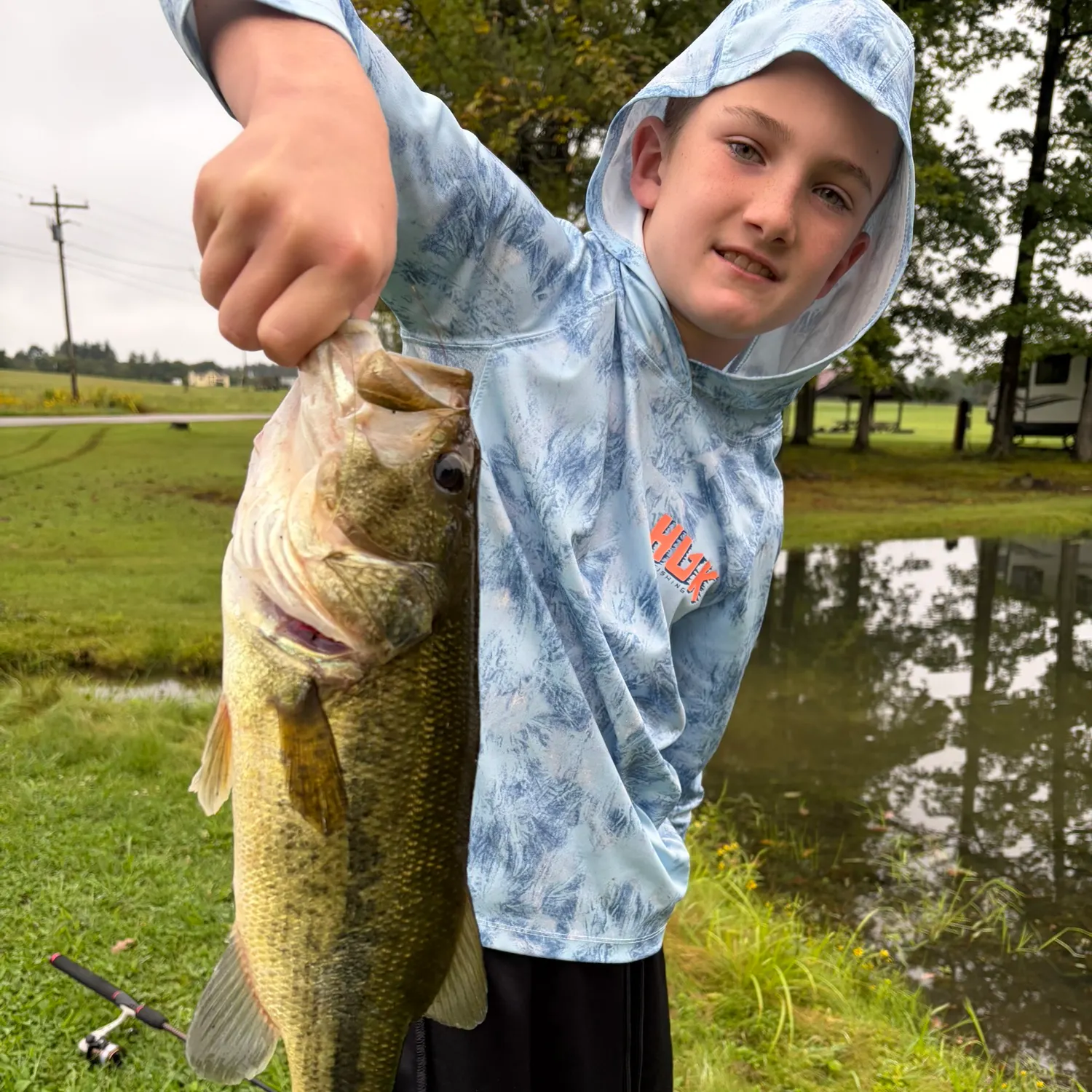Largemouth bass caught on Fishbrain