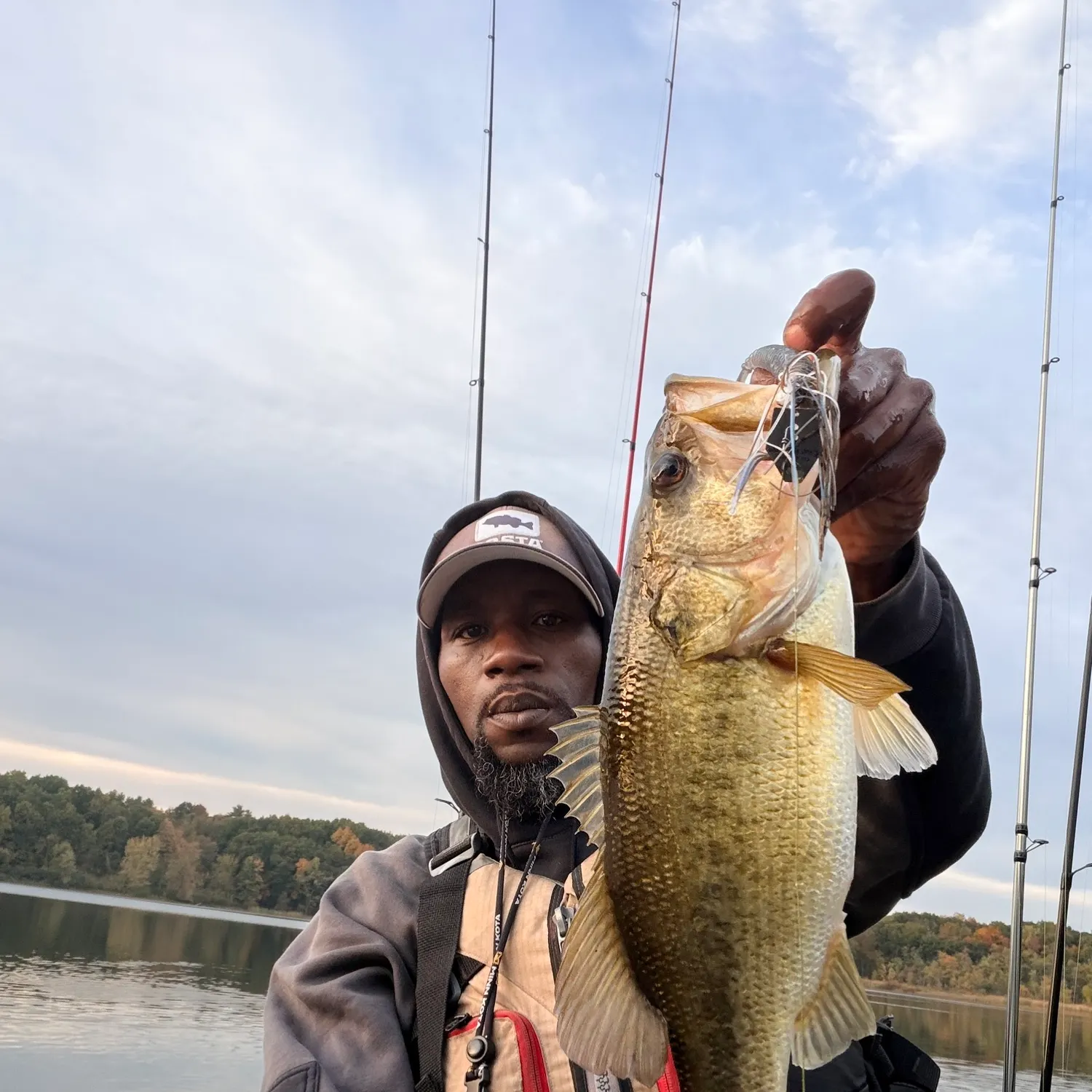 Largemouth bass caught on Fishbrain