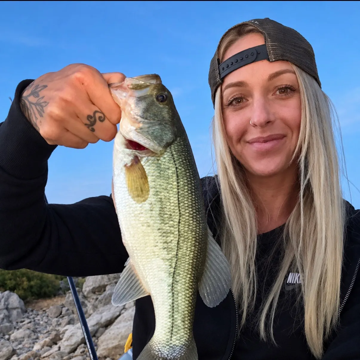 Largemouth bass caught on Fishbrain