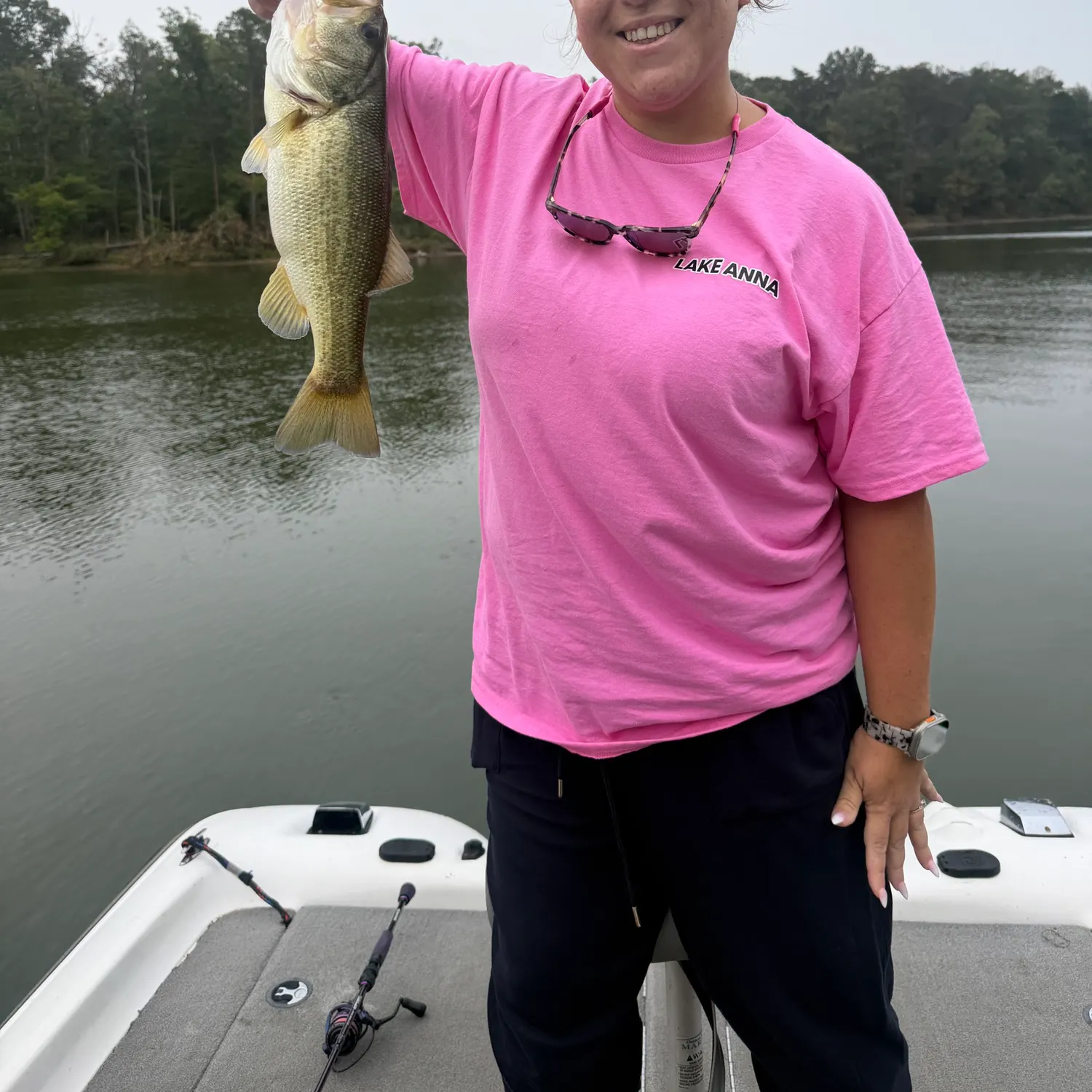 Largemouth bass caught on Fishbrain