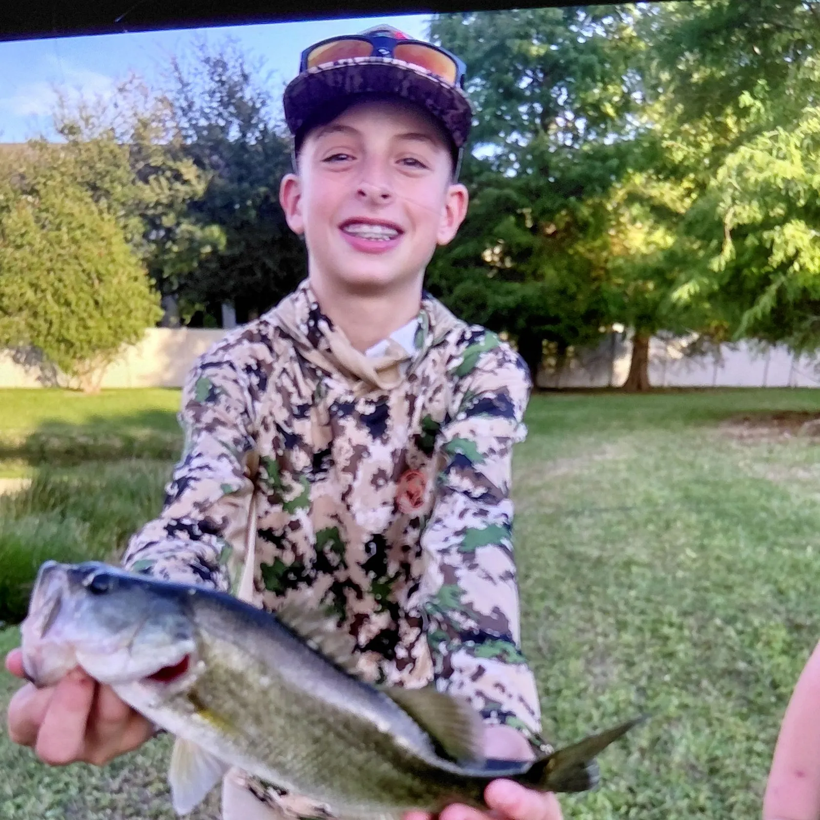 Largemouth bass caught on Fishbrain