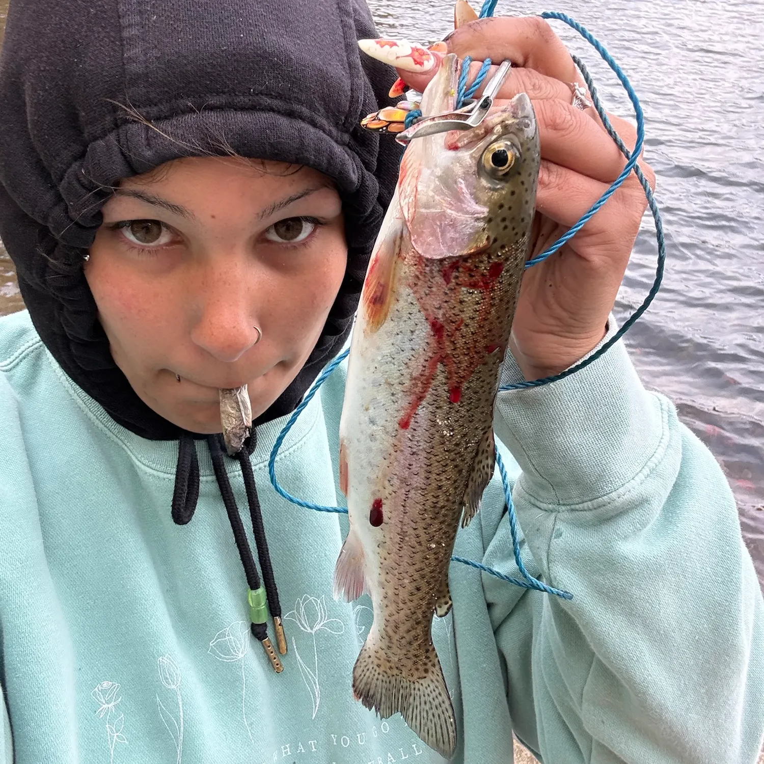 Rainbow trout caught on Fishbrain