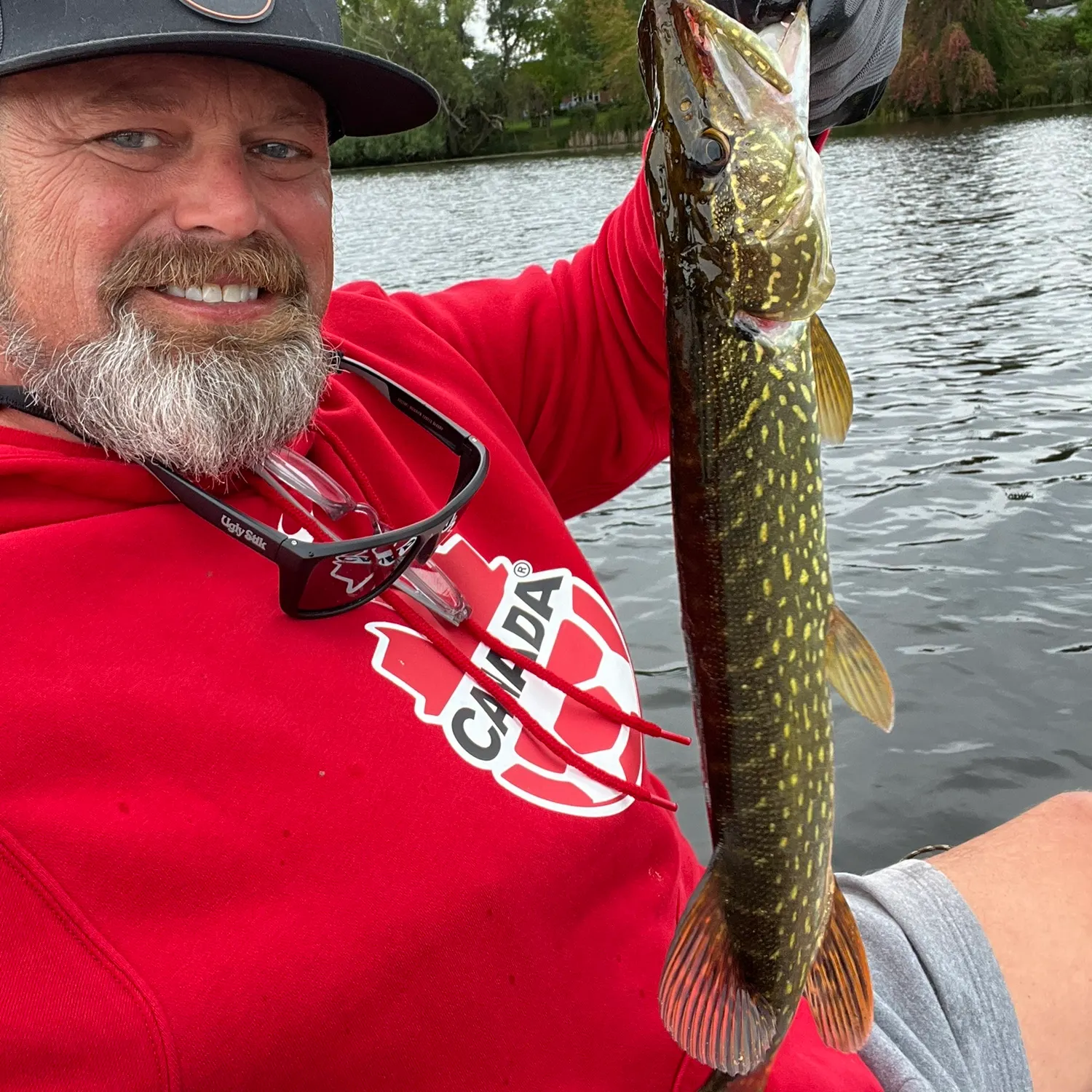 Northern pike caught on Fishbrain