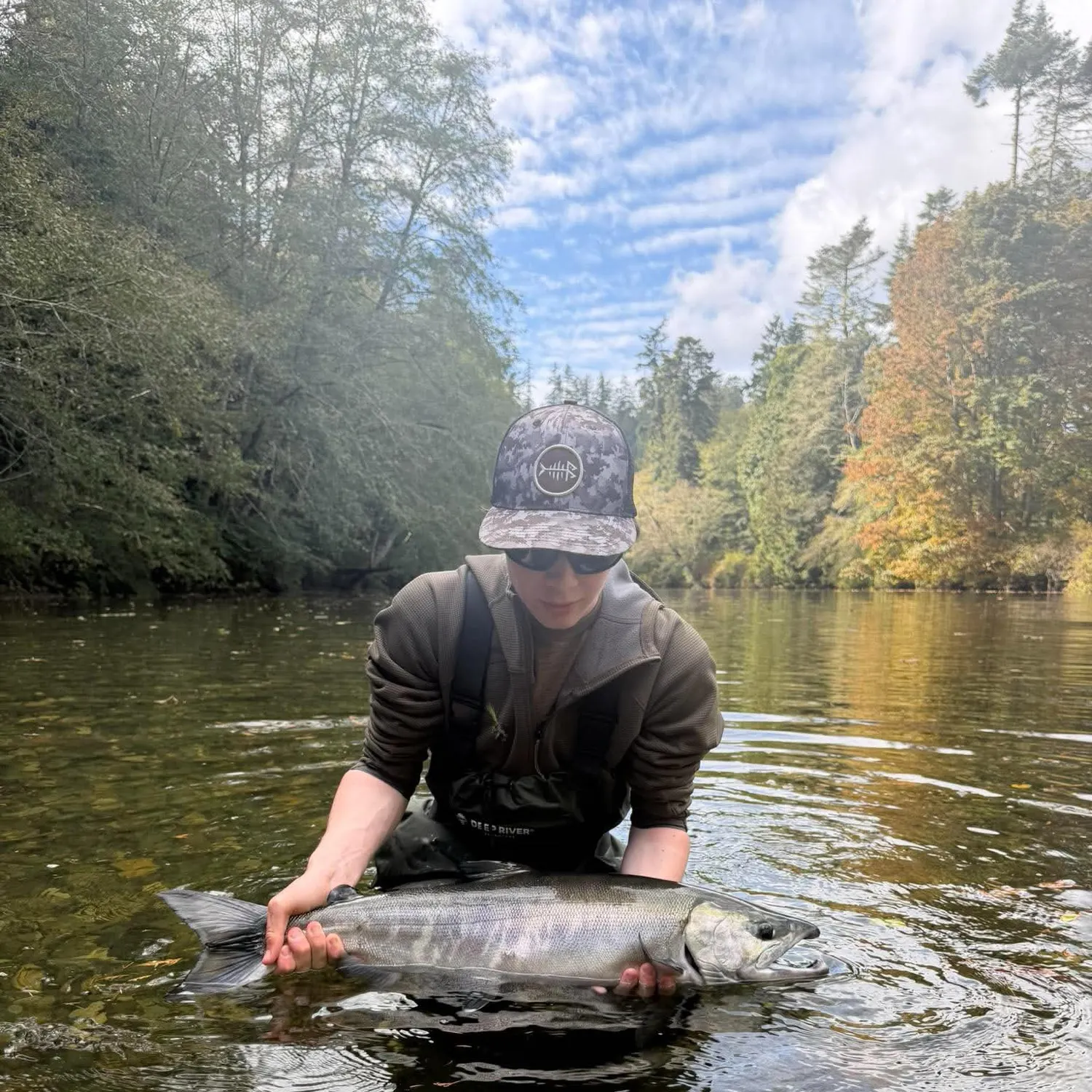Chum salmon caught on Fishbrain