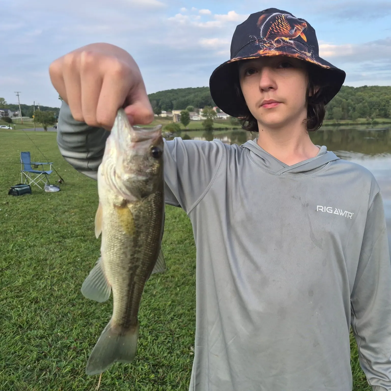 Largemouth bass caught on Fishbrain