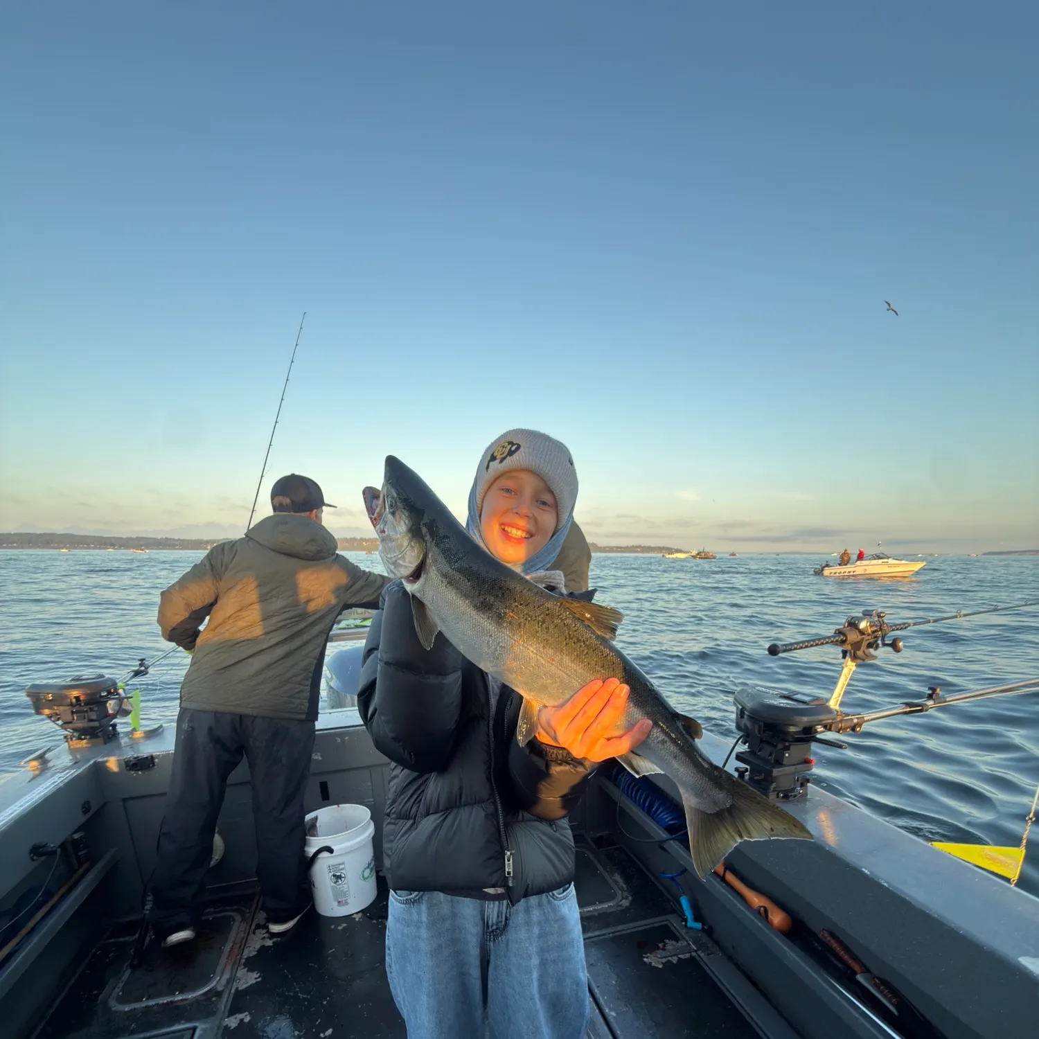 Coho salmon caught on Fishbrain