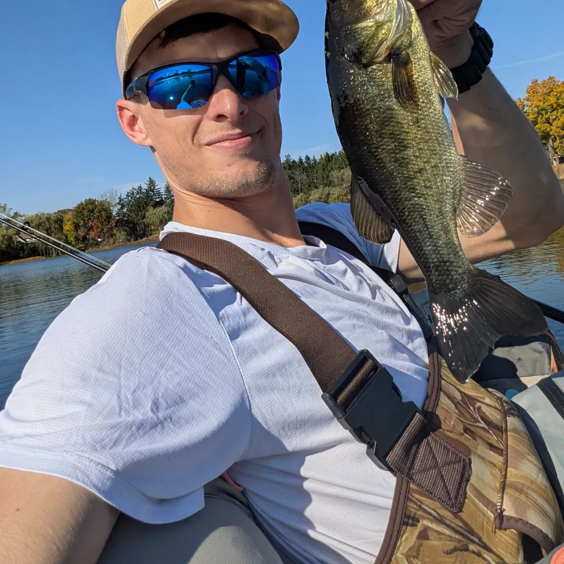 Largemouth bass caught on Fishbrain