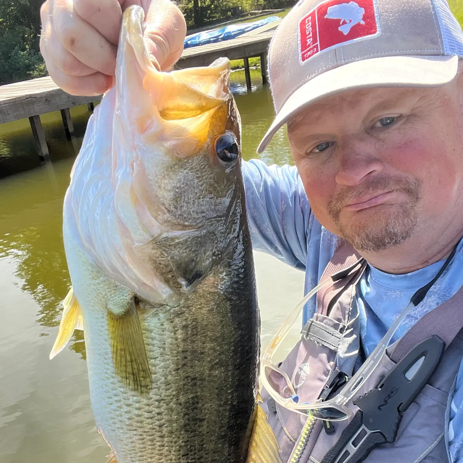 Largemouth bass caught on Fishbrain