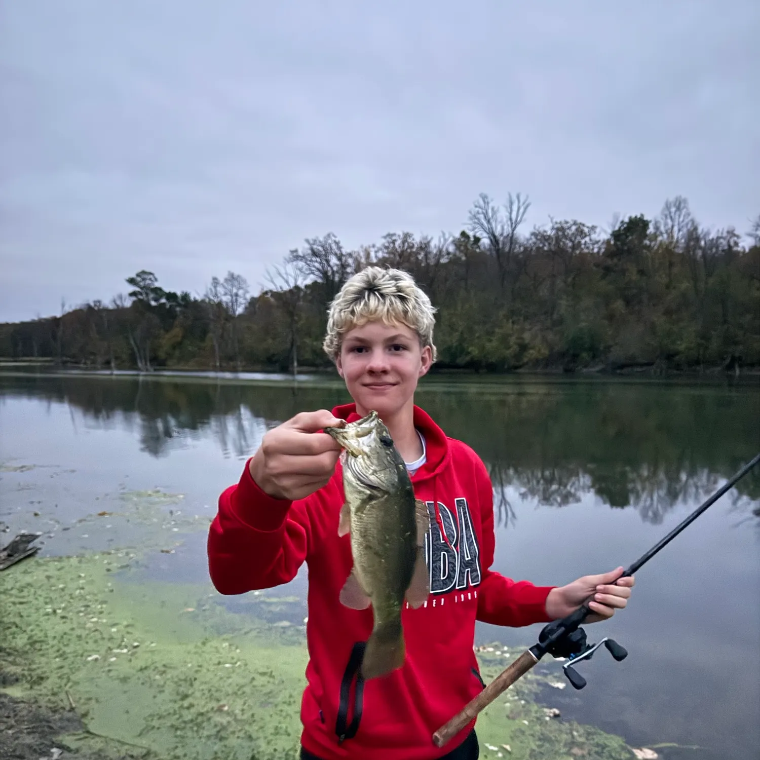 Largemouth bass caught on Fishbrain