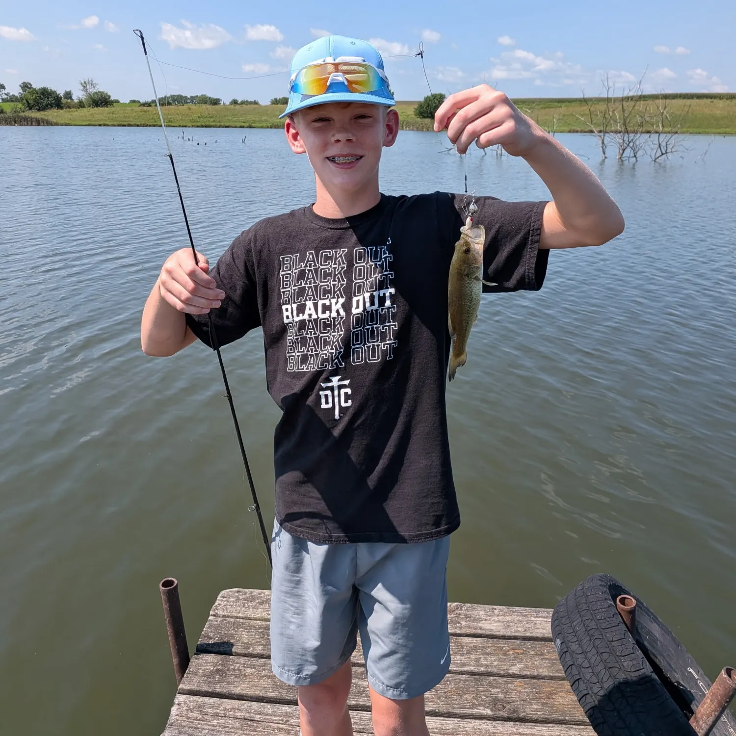 Largemouth bass caught on Fishbrain