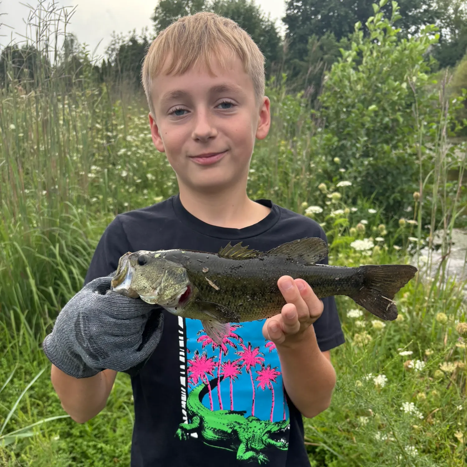 Largemouth bass caught on Fishbrain
