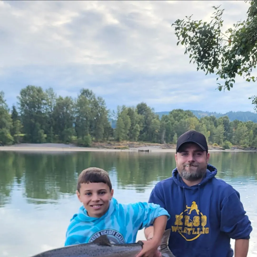 Chinook salmon caught on Fishbrain