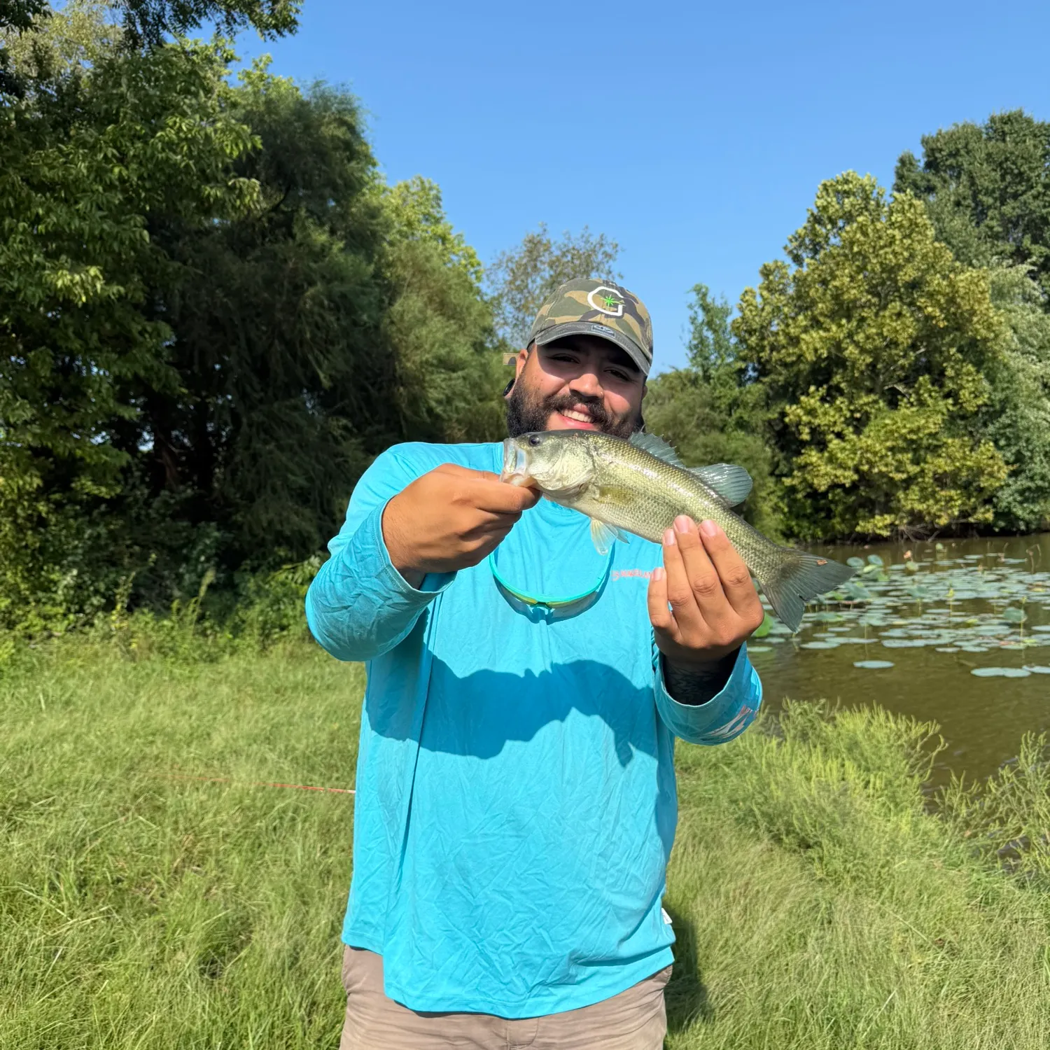 Largemouth bass caught on Fishbrain