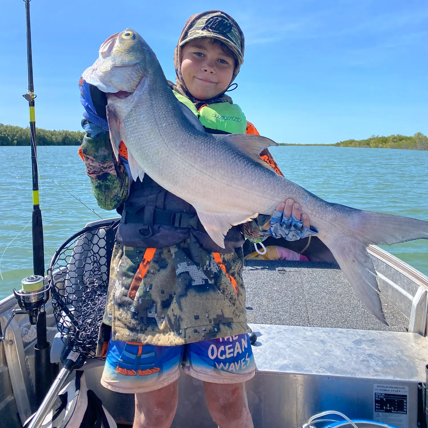 The most recent Fourfinger threadfin catches on Fishbrain