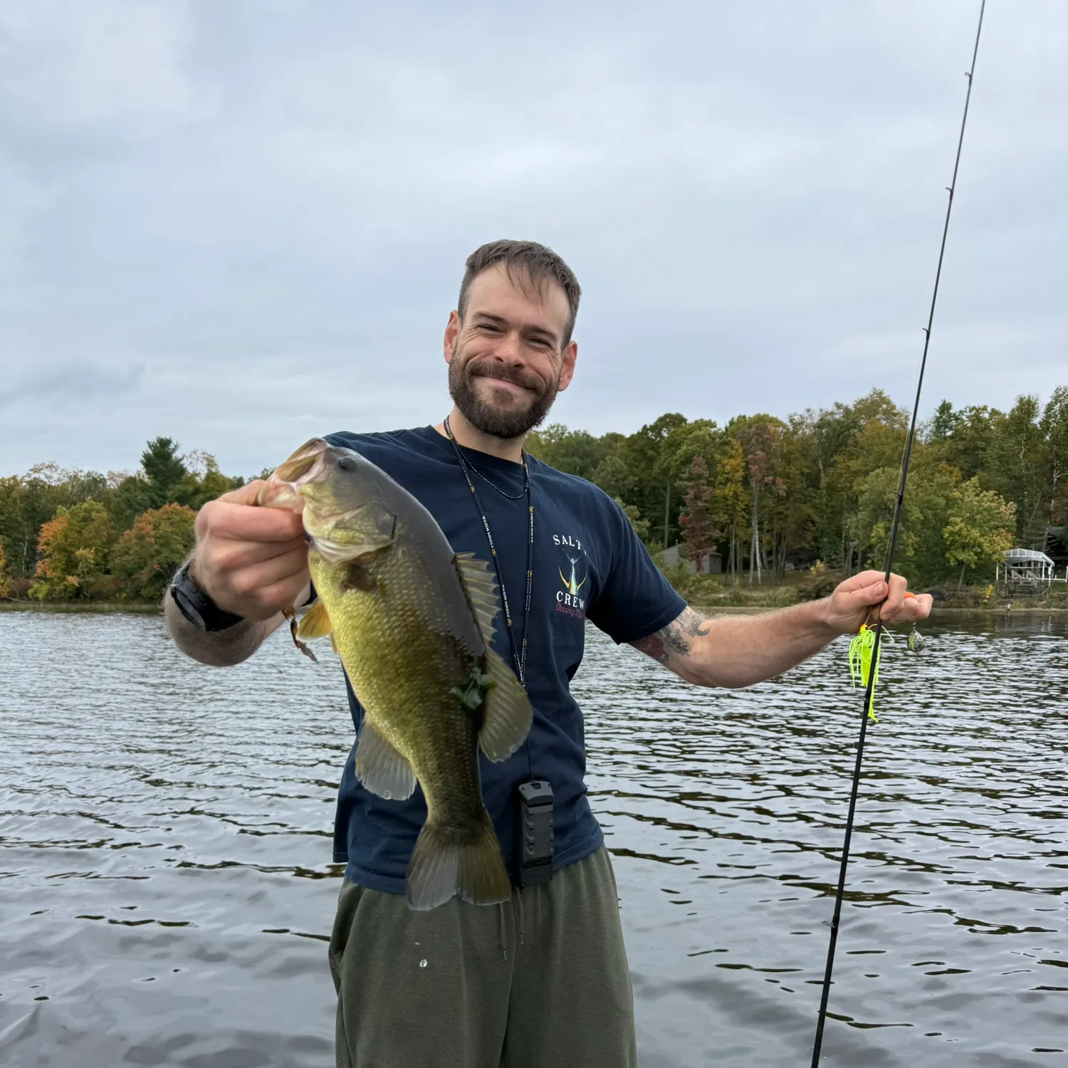 Largemouth bass caught on Fishbrain