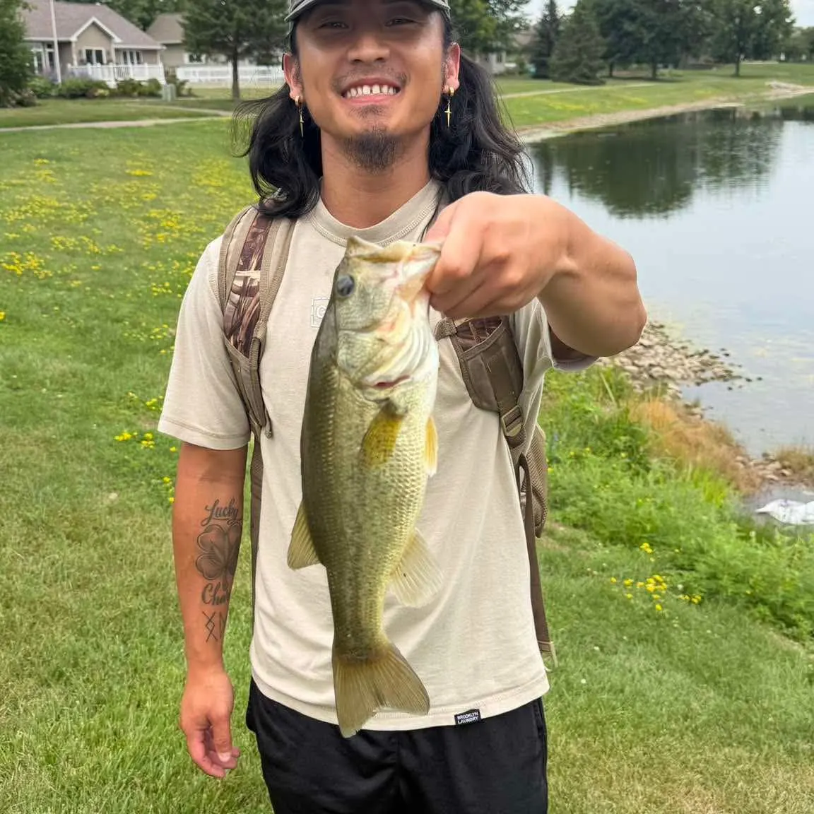 Largemouth bass caught on Fishbrain