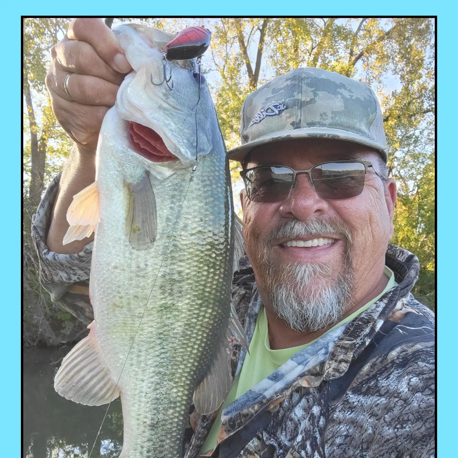 Largemouth bass caught on Fishbrain