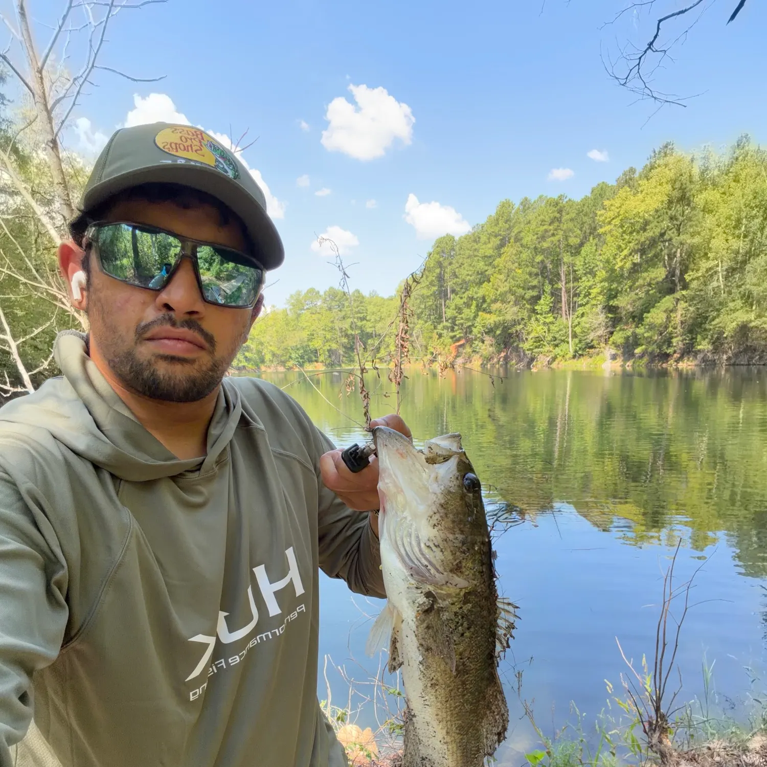 Largemouth bass caught on Fishbrain
