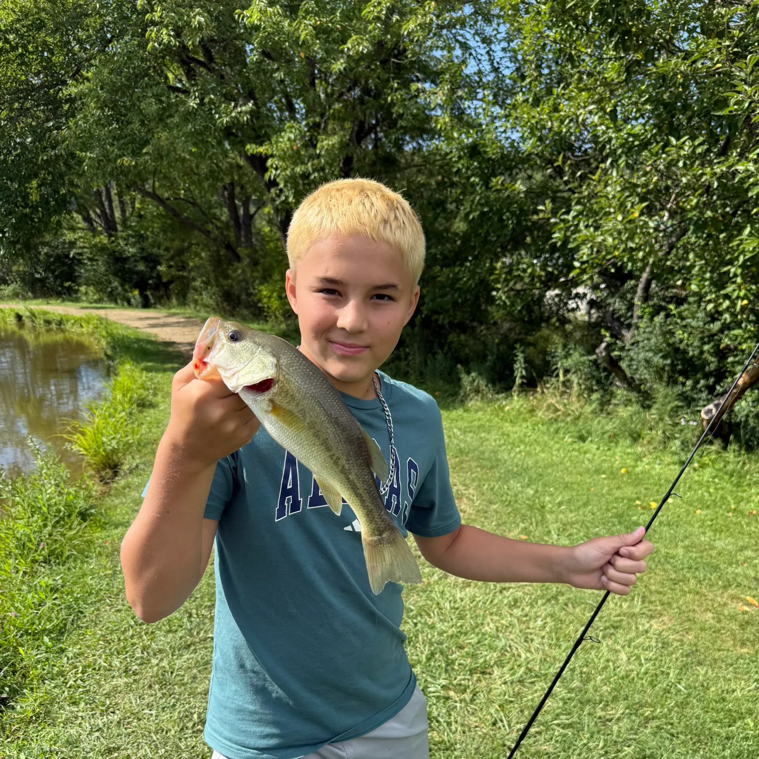 Largemouth bass caught on Fishbrain