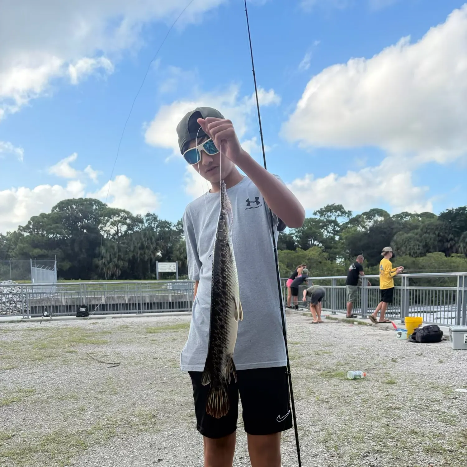 Spotted gar caught on Fishbrain