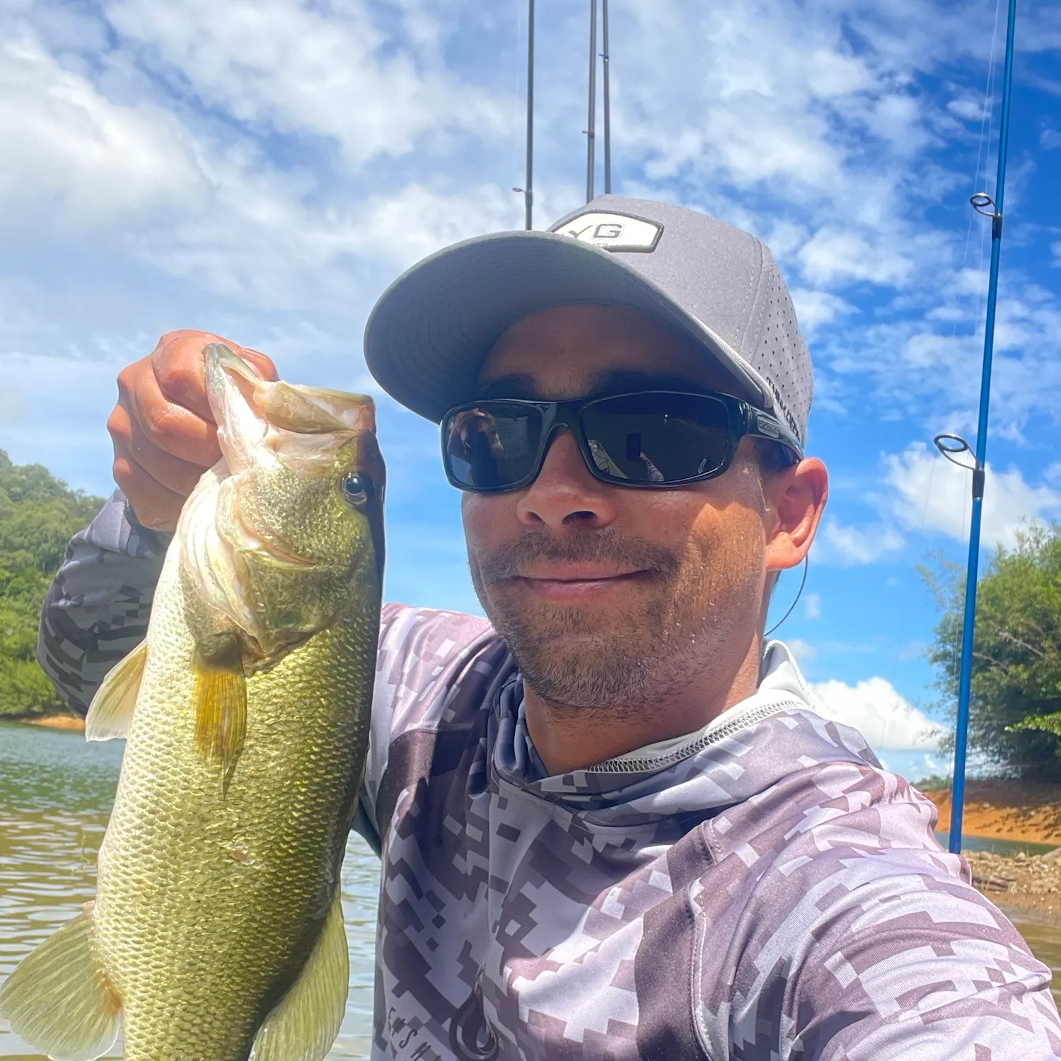 Largemouth bass caught on Fishbrain