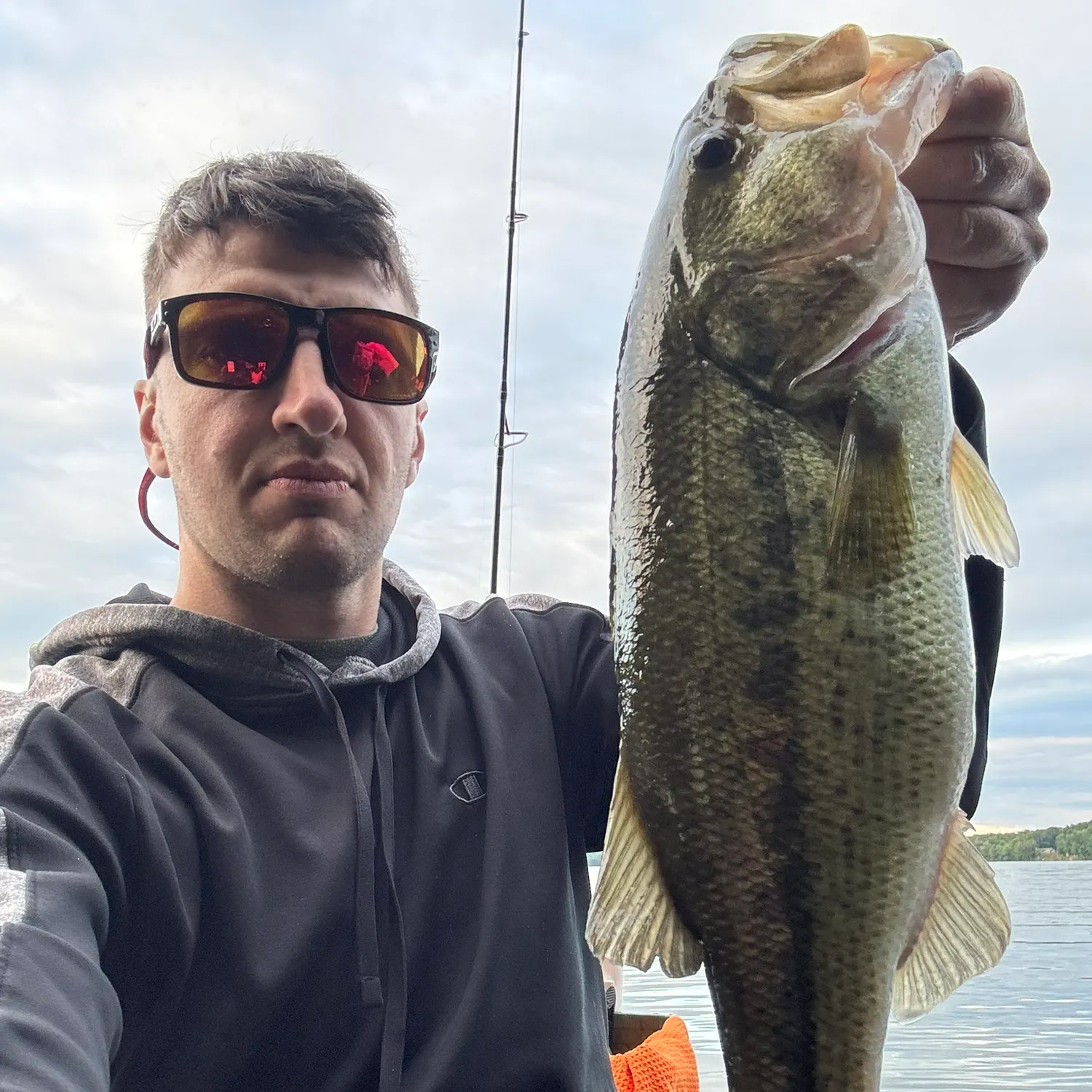 Largemouth bass caught on Fishbrain