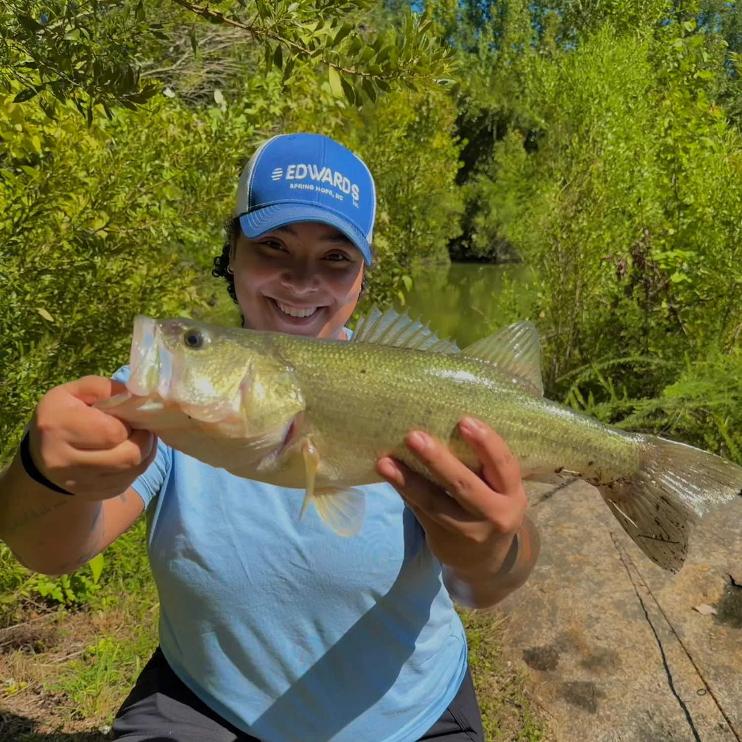 Largemouth bass caught on Fishbrain