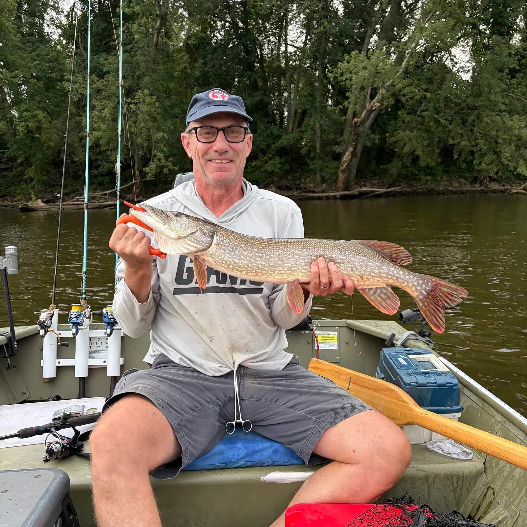 Northern pike caught on Fishbrain