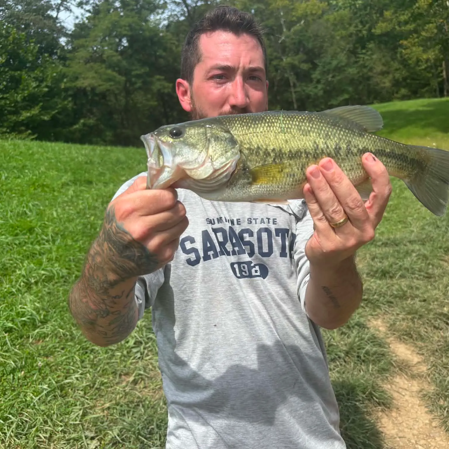 Largemouth bass caught on Fishbrain