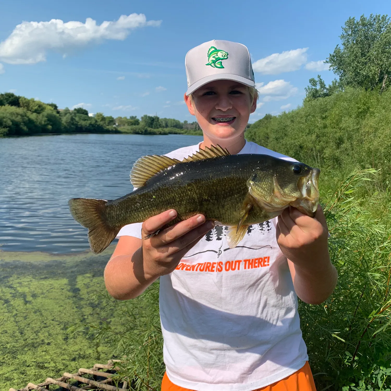 Largemouth bass caught on Fishbrain
