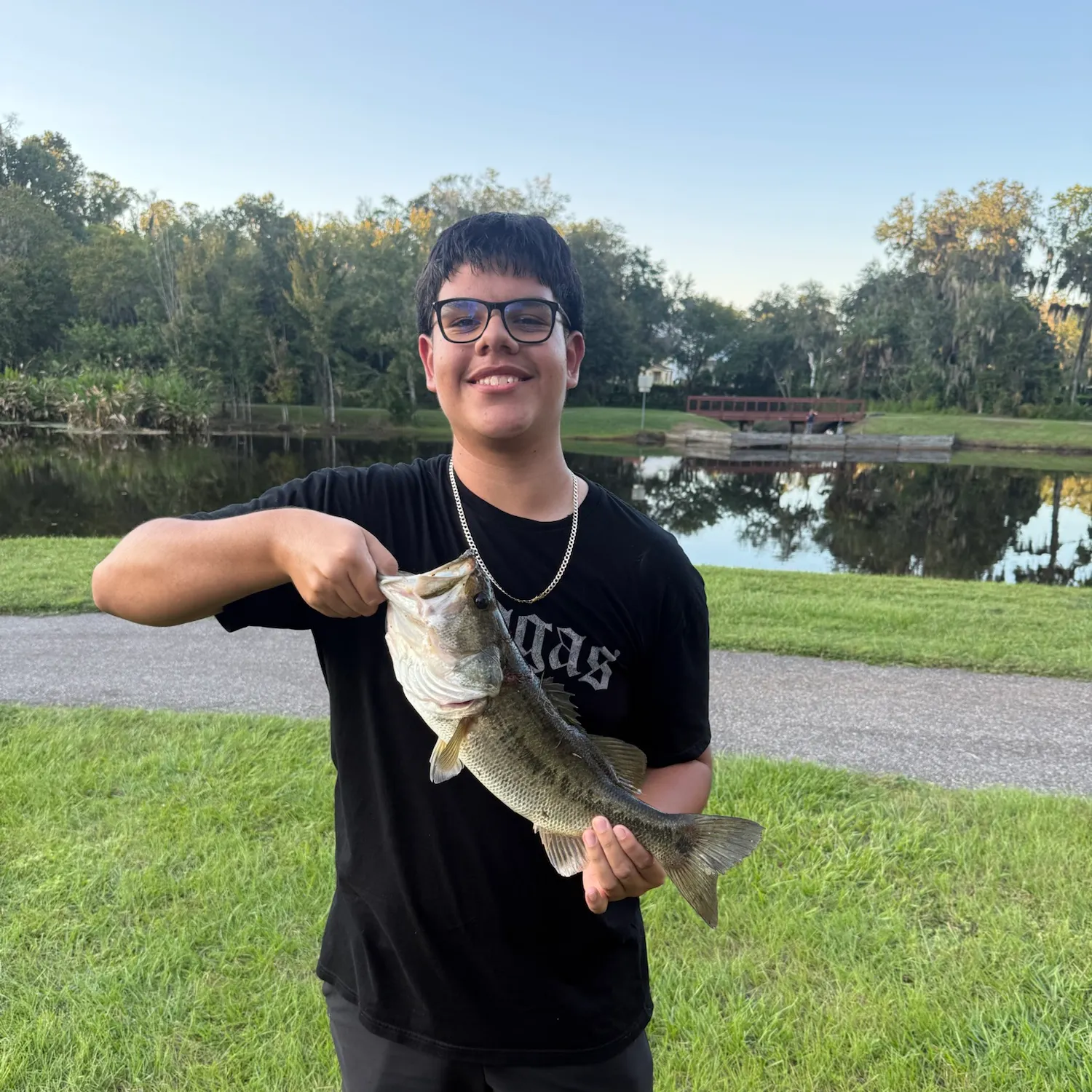 Largemouth bass caught on Fishbrain