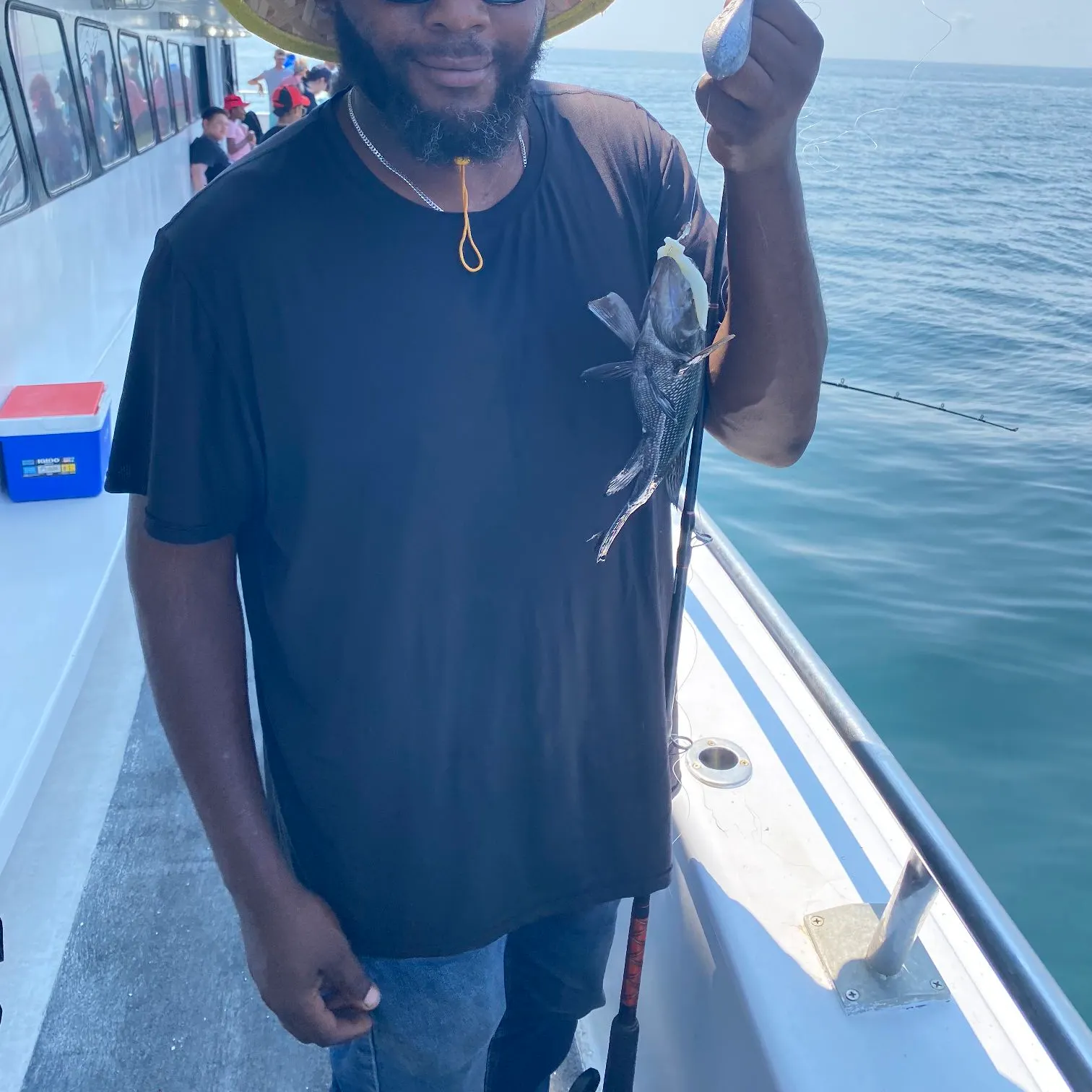 Black sea bass caught on Fishbrain