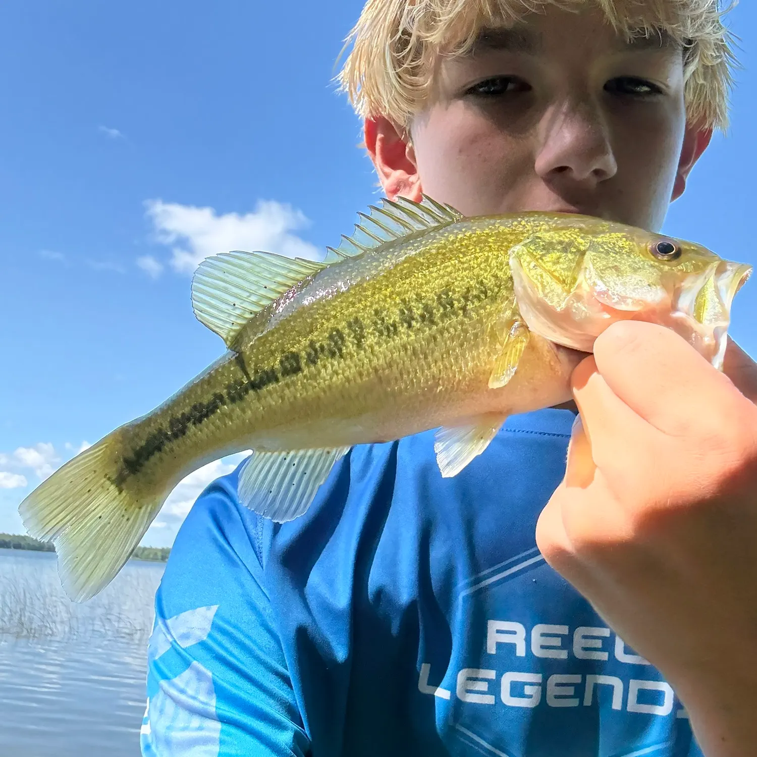 Largemouth bass caught on Fishbrain