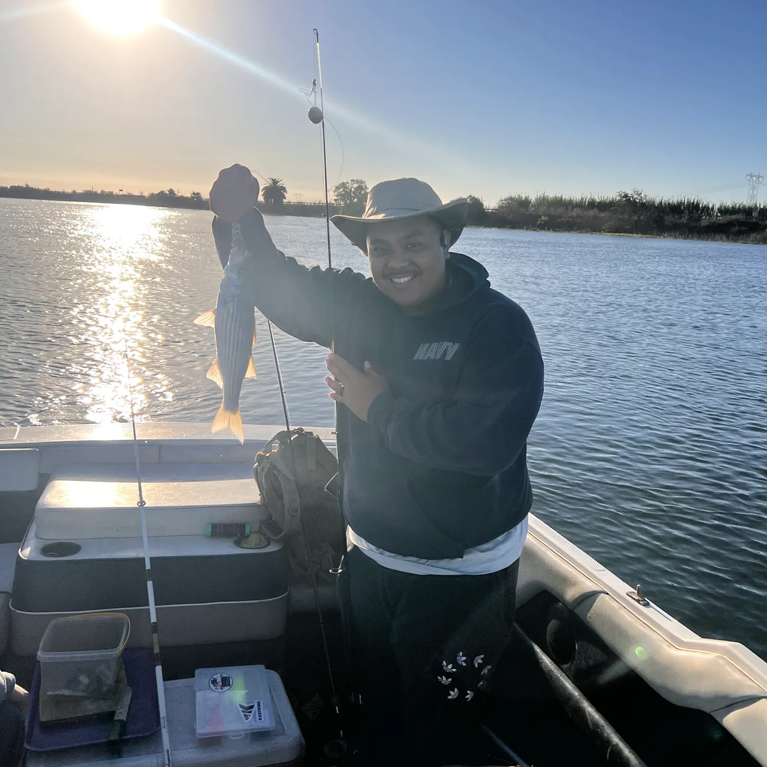 Striped bass caught on Fishbrain
