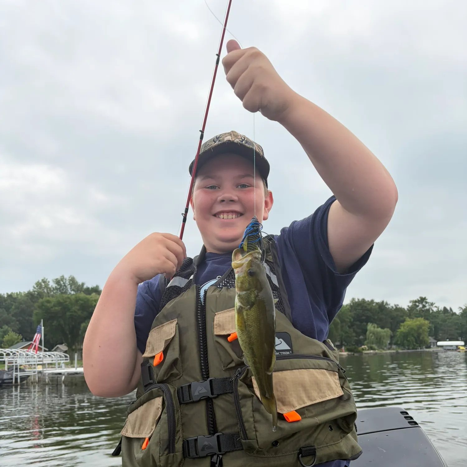 Largemouth bass caught on Fishbrain