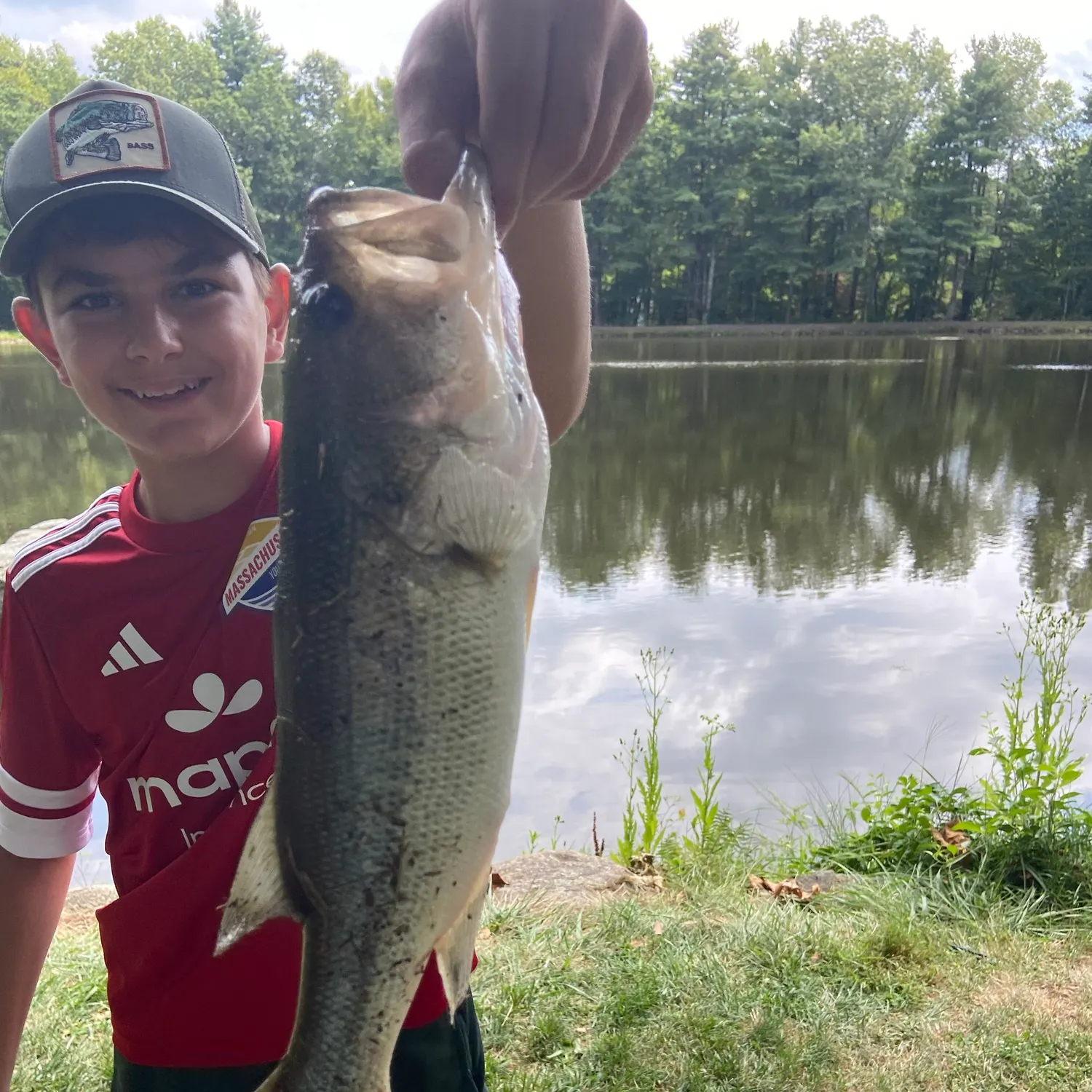 Largemouth bass caught on Fishbrain