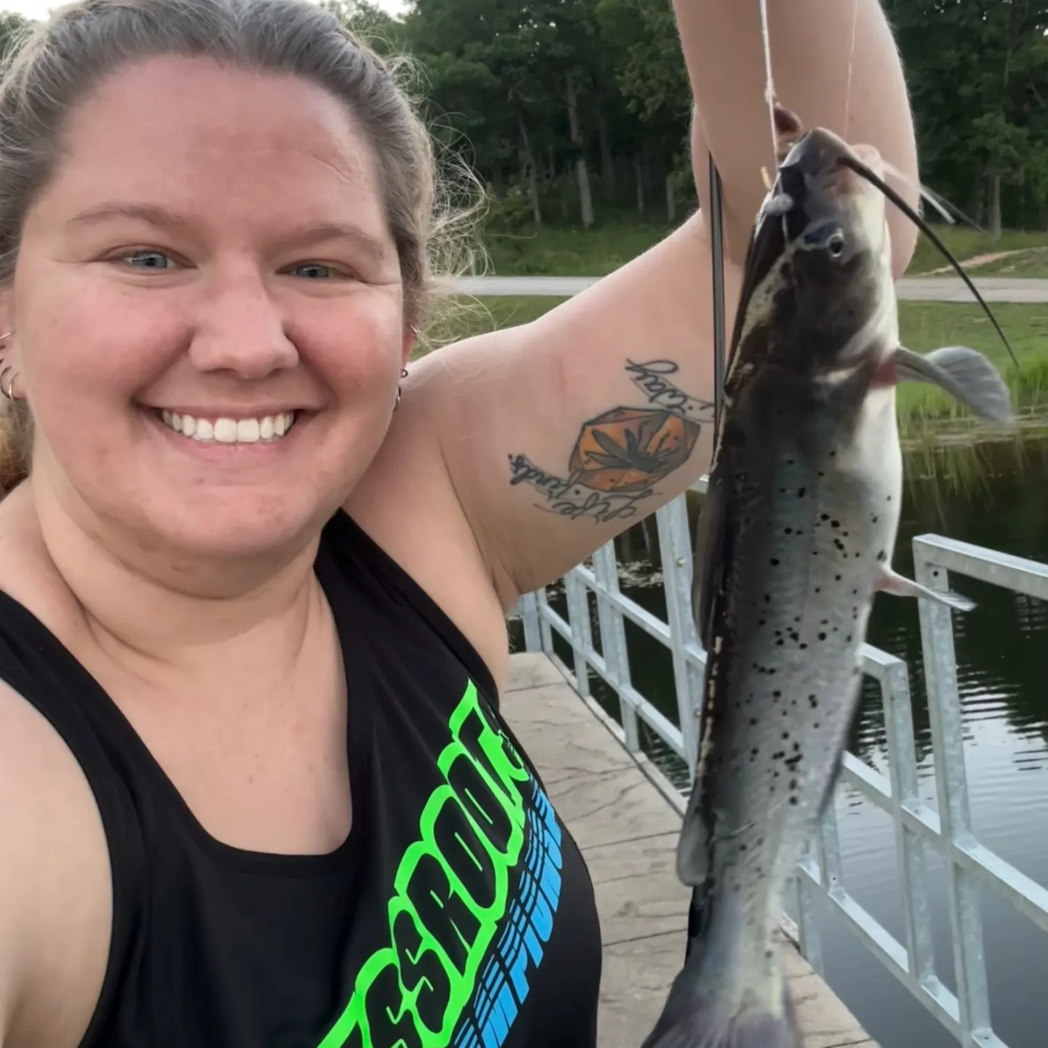 Channel catfish caught on Fishbrain