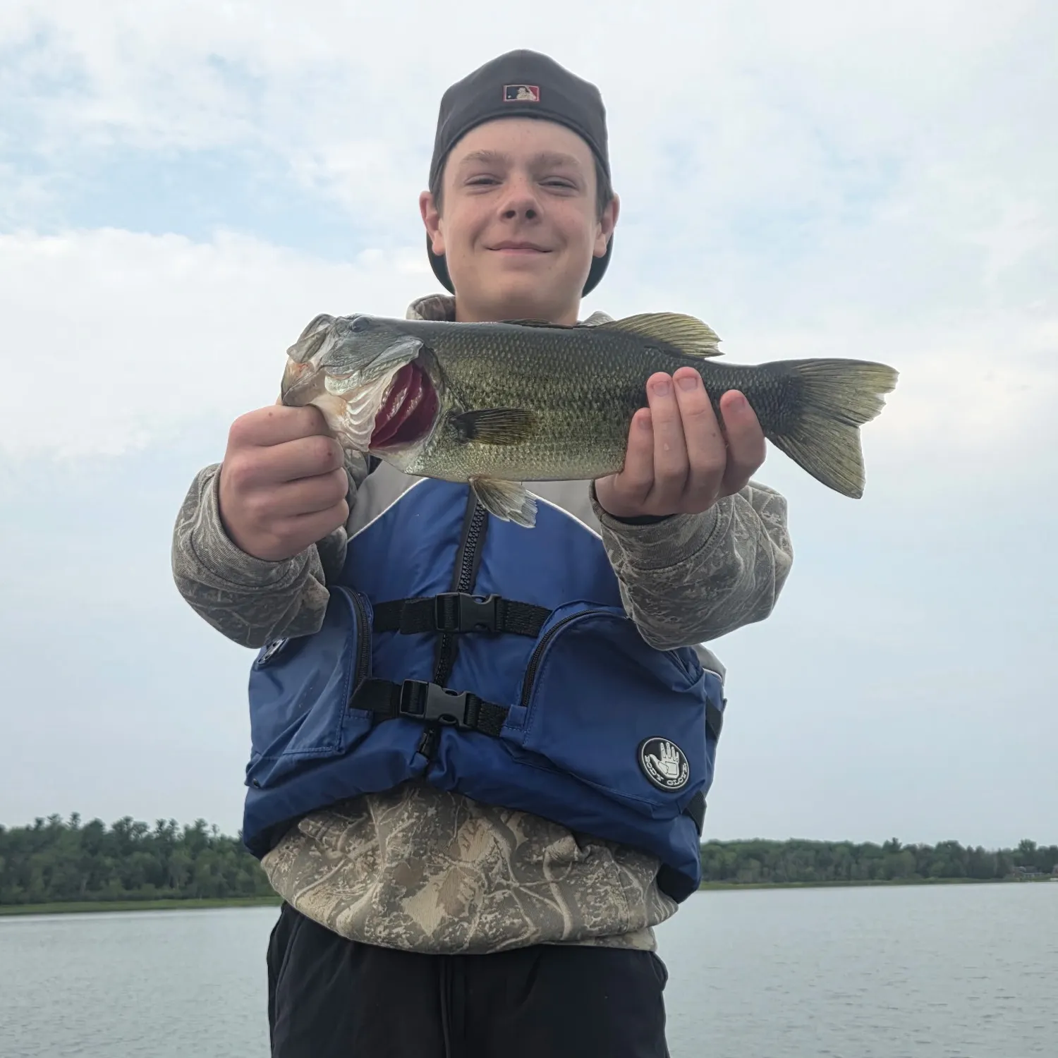Largemouth bass caught on Fishbrain