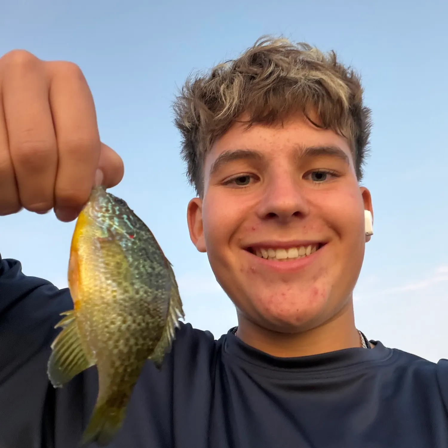 Pumpkinseed caught on Fishbrain
