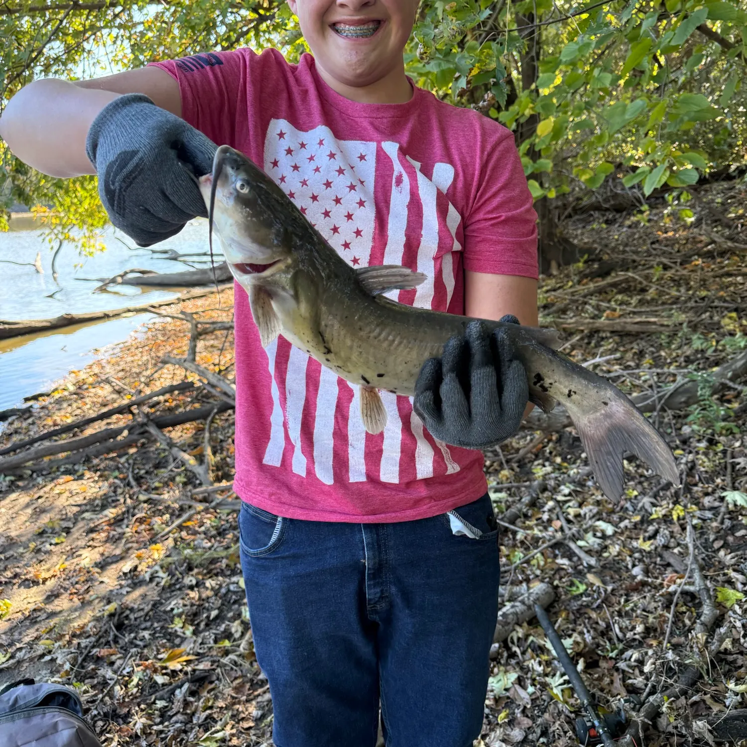 Channel catfish caught on Fishbrain