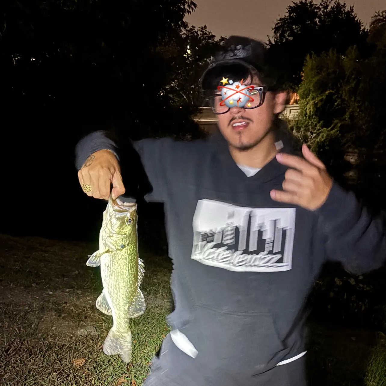 Largemouth bass caught on Fishbrain