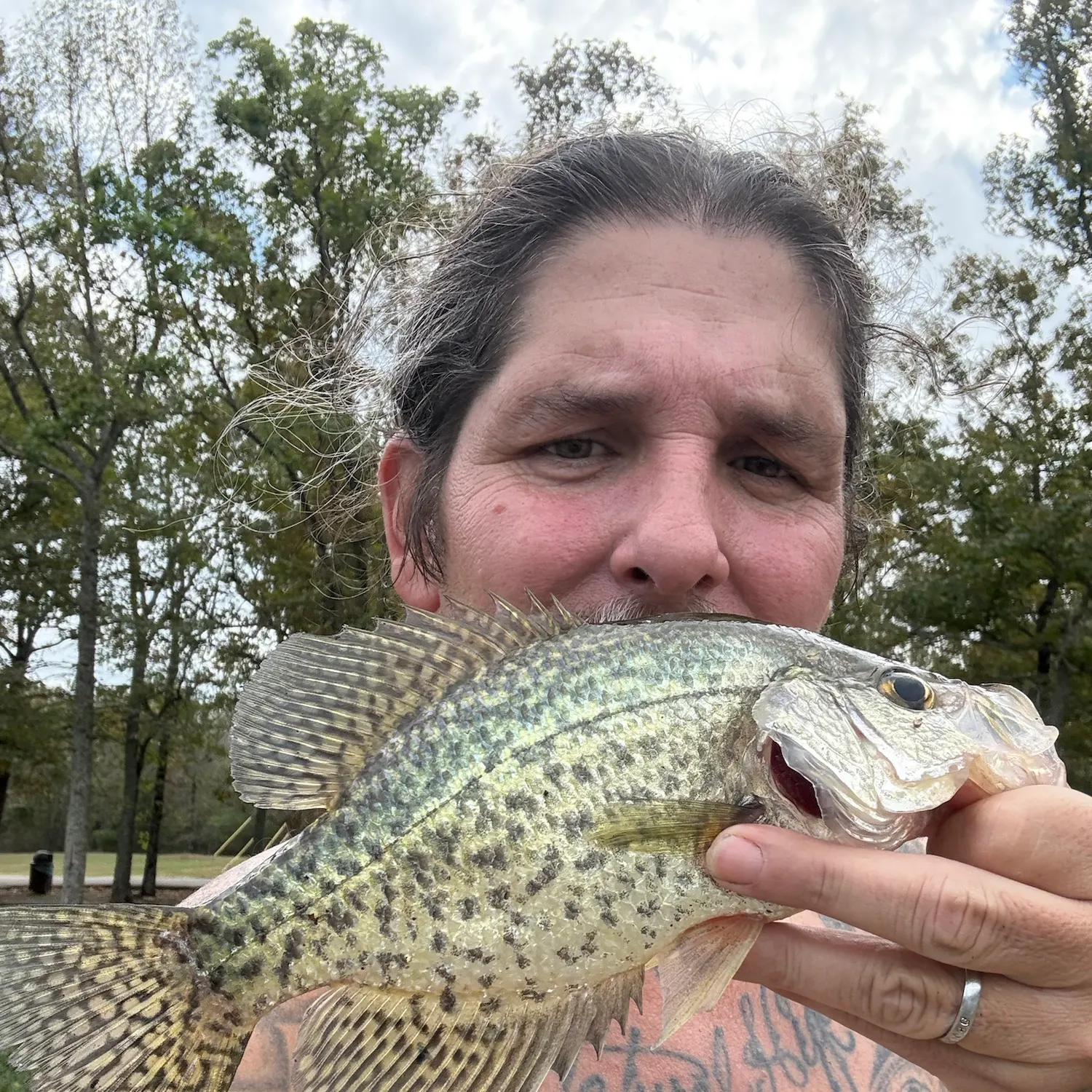 Black crappie caught on Fishbrain