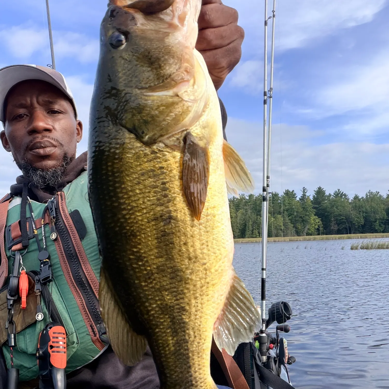 Largemouth bass caught on Fishbrain