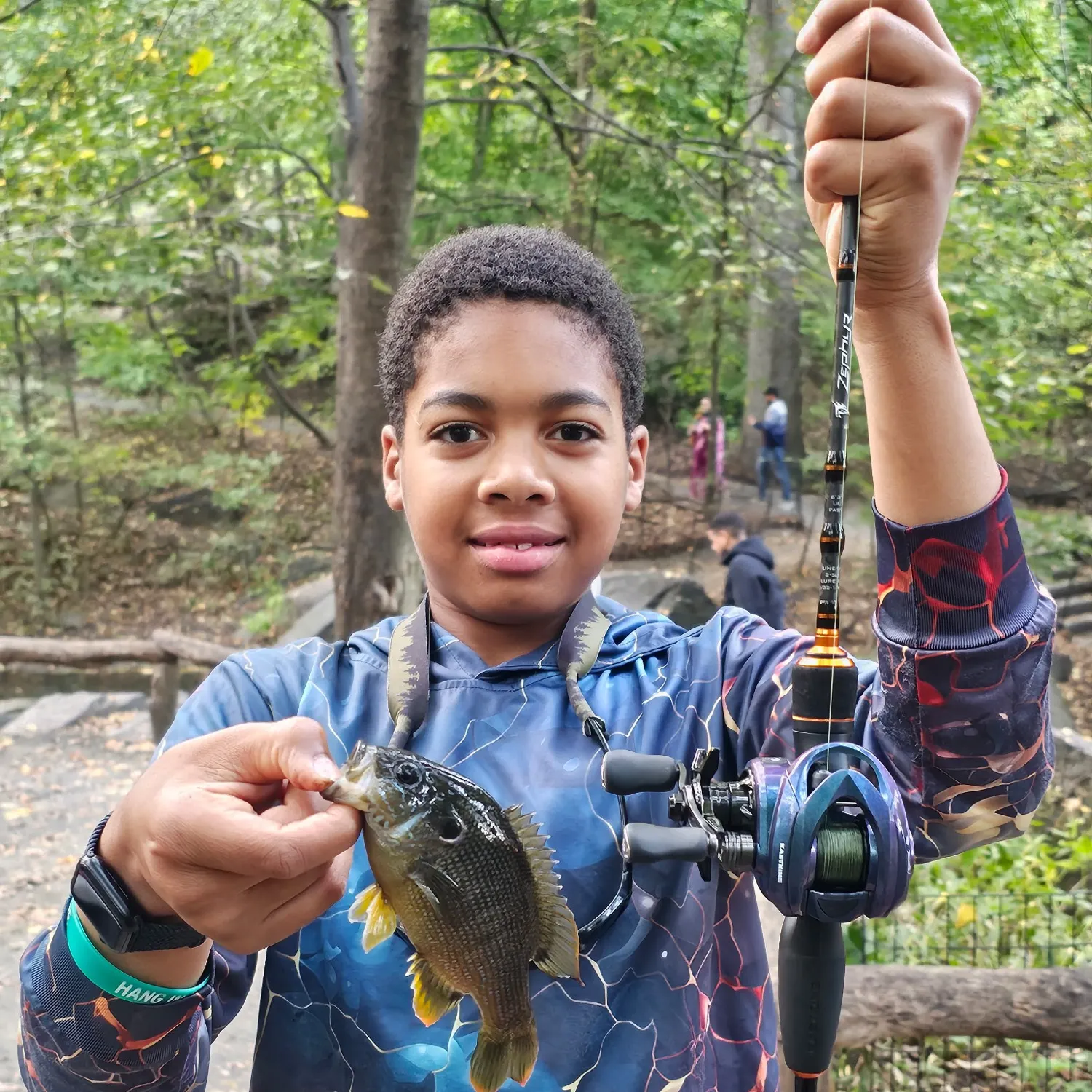 Green sunfish caught on Fishbrain