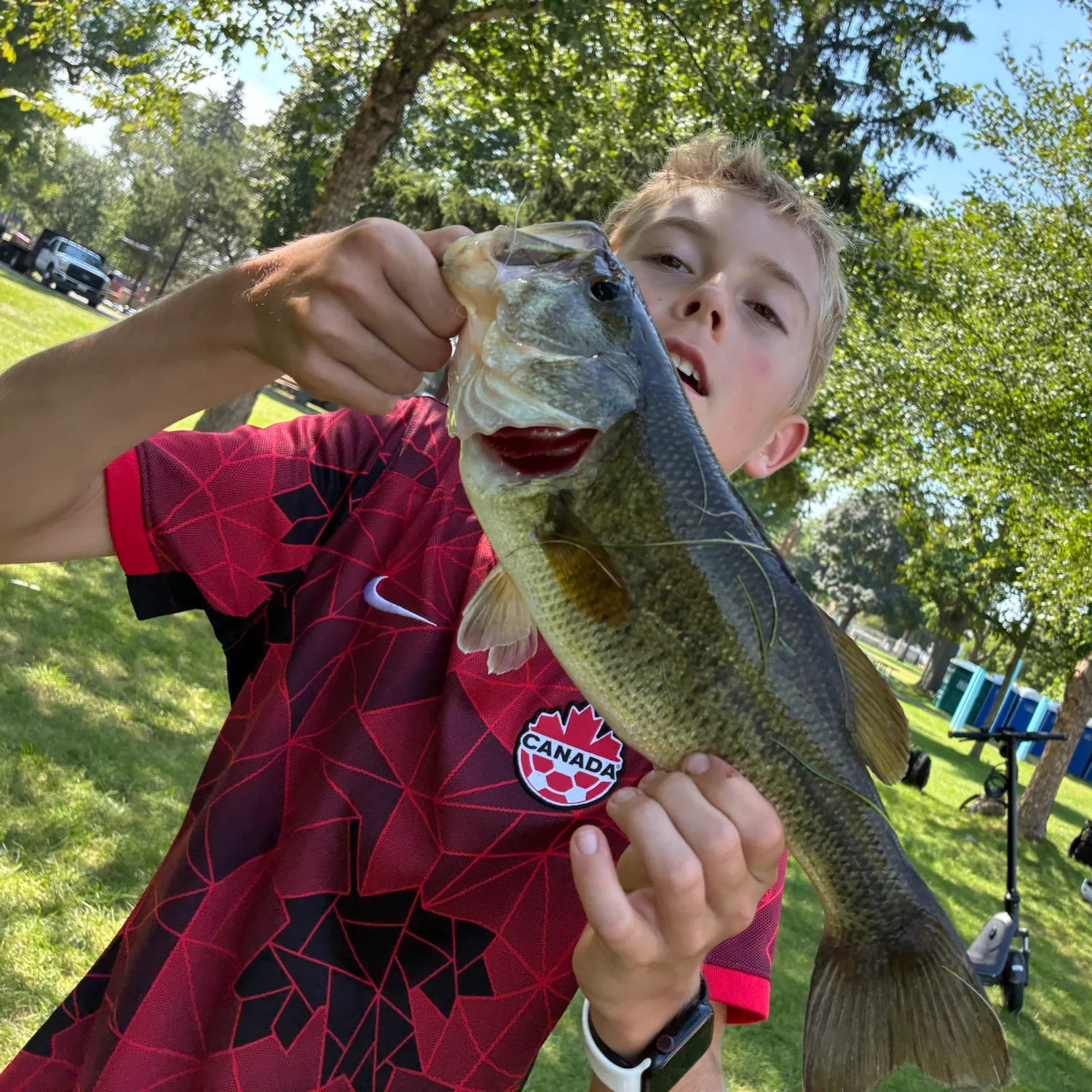 Largemouth bass caught on Fishbrain
