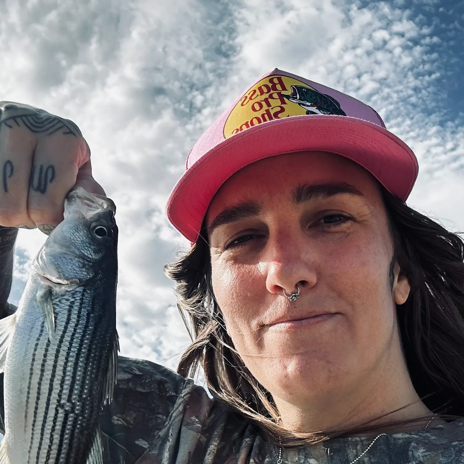 Striped bass caught on Fishbrain